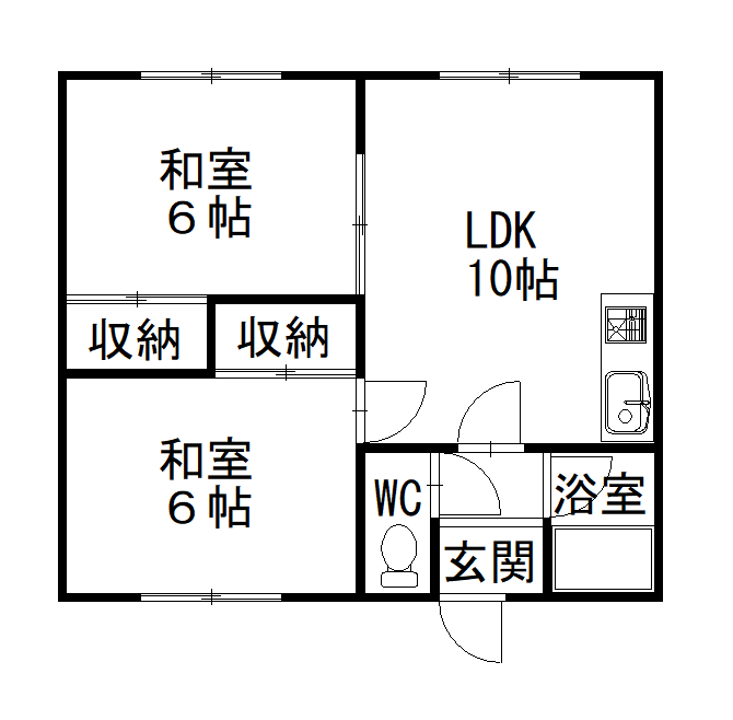 あきさとマンションBの間取り