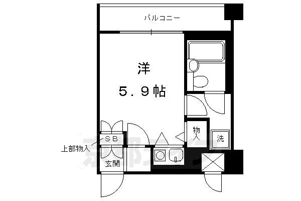 グラン・ドムール丹波口の間取り