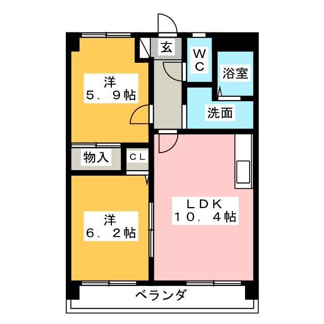 サンパーク春田の間取り