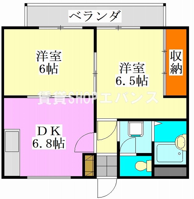 ビレッジサングランデＥ棟の間取り