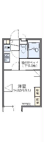 レオパレスグリーンハイツの間取り