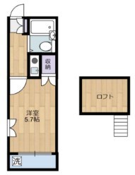 厚木市及川のアパートの間取り