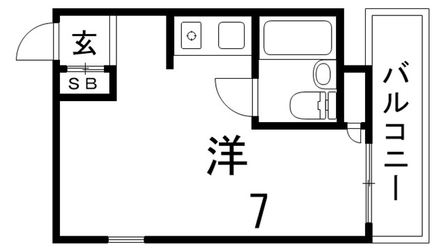 神戸市兵庫区塚本通のマンションの間取り