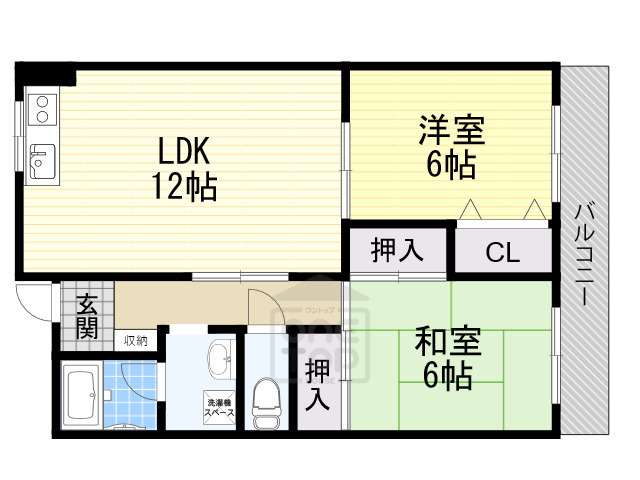 ハイツてんぐの間取り