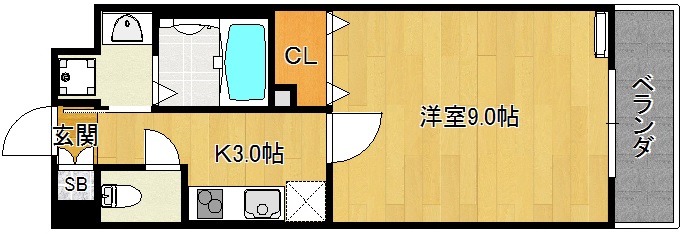 リリィズ枚方公園の間取り