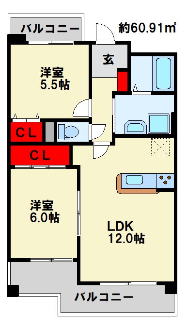 サンシティ・アヴァンテの間取り