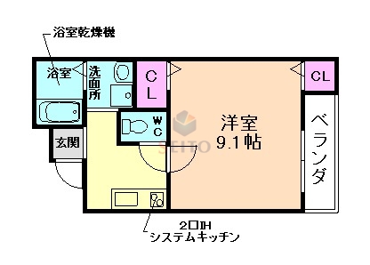 フジパレス服部南町の間取り