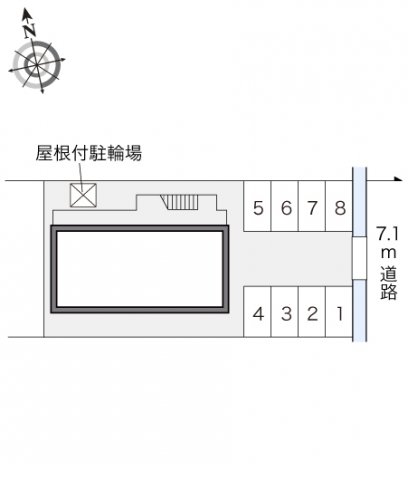 【レオパレスクワルト高木の駐車場】