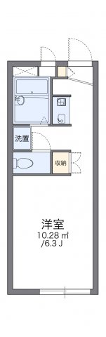 レオパレスクワルト高木の間取り