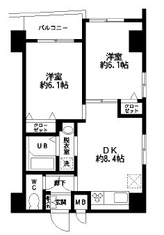 【中央区東日本橋のマンションの間取り】