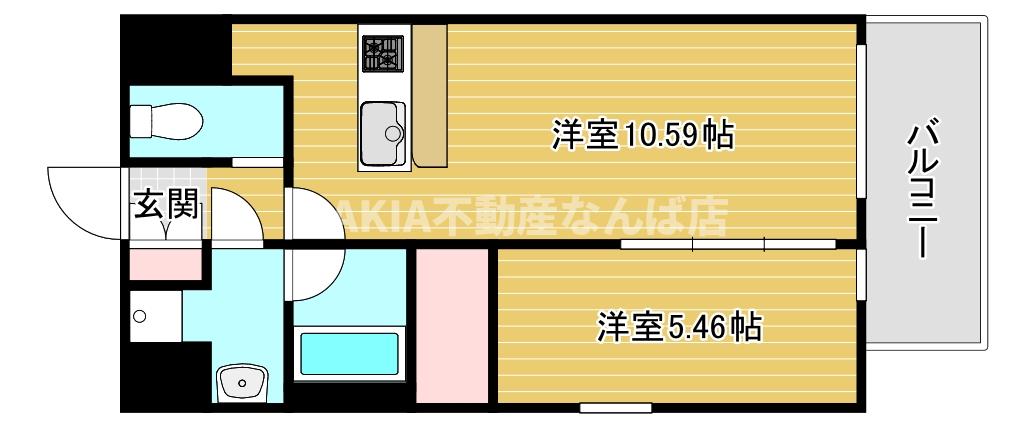 プレジオ難波の間取り