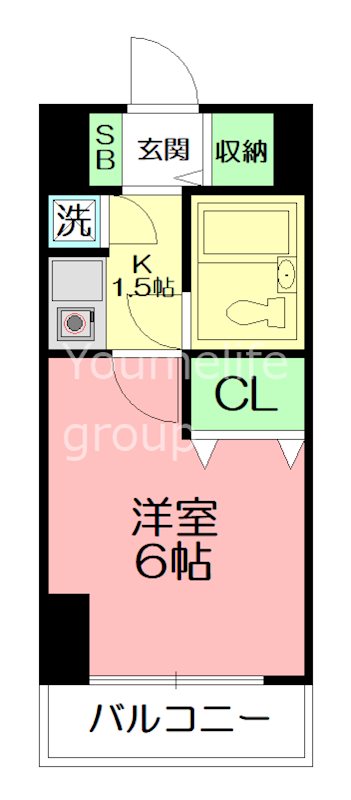 厚木市旭町のマンションの間取り