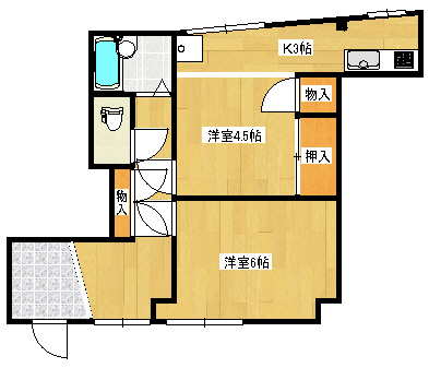 ビブレ下三栖の間取り