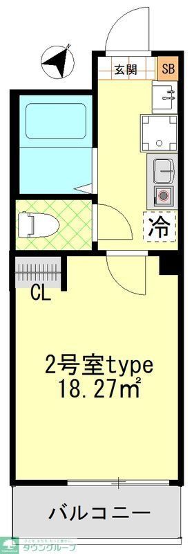 横浜市神奈川区入江のアパートの間取り