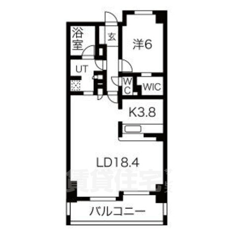 名古屋市熱田区新尾頭のマンションの間取り