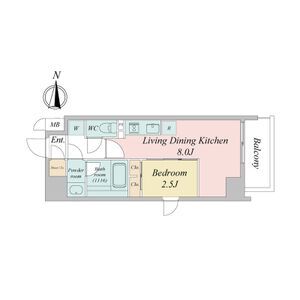 名古屋市西区上名古屋のマンションの間取り