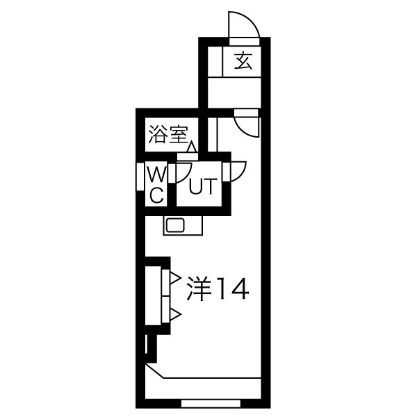 札幌市北区北二十三条西のマンションの間取り