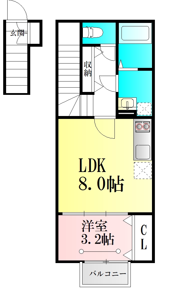 BAU上余田の間取り