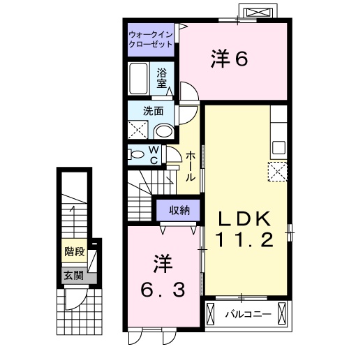 【イストワールIIの間取り】