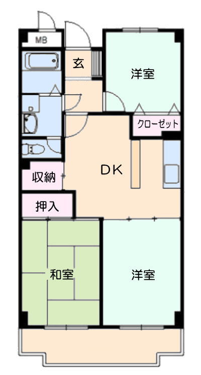 サンロードパークの間取り