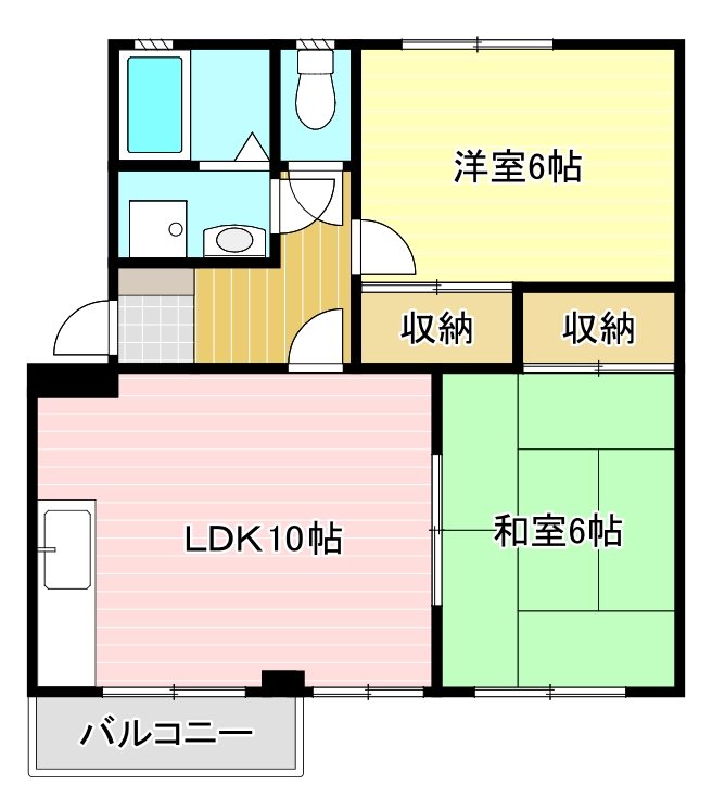 【エレガンスヤダの間取り】