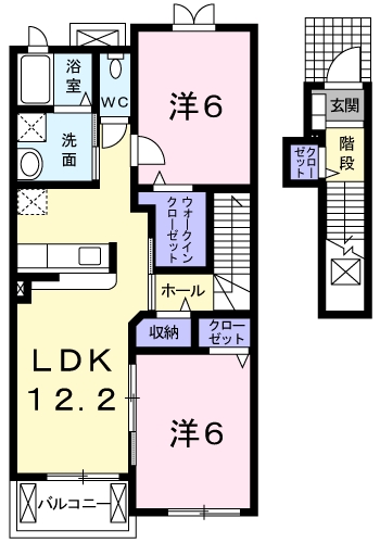 [家電付き] カーサカインの間取り