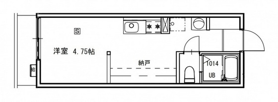 広島市安佐南区大塚東のアパートの間取り