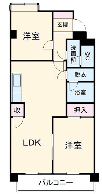 海部郡蟹江町本町のマンションの間取り