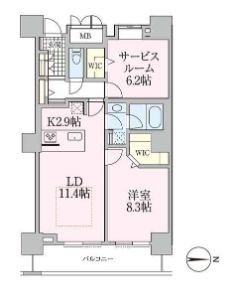 ロイヤルパークスタワー南千住の間取り