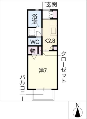 フレッシュイン安原IIの間取り