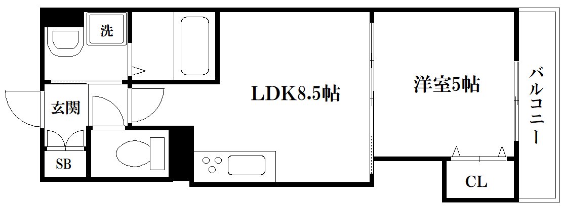 ピレーネ諸口の間取り