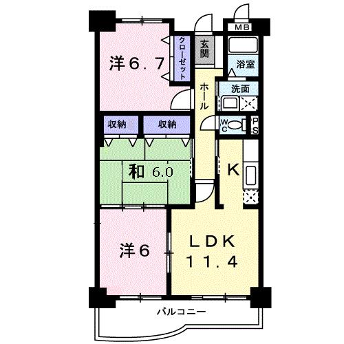 アトリウム　コーツの間取り