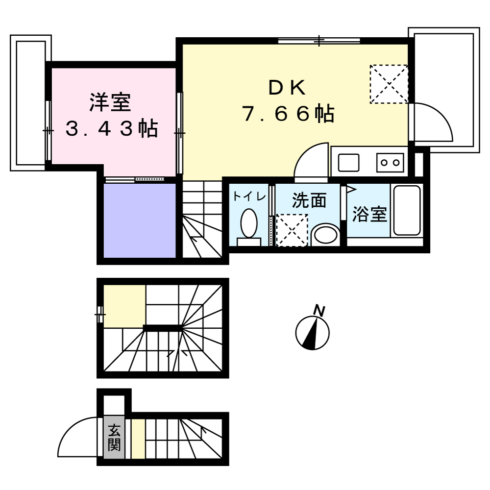 ノーム中井の間取り