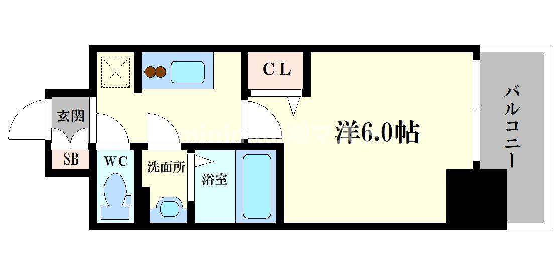 ファステート大正駅前トロフィの間取り