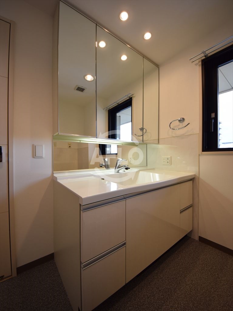 洗面設備　アルグラッドザタワー心斎橋　独立洗面台