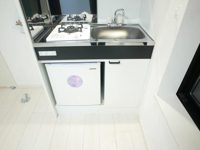 キッチン　１口ガスコンロ設置済！お引越し後すぐにお料理できます☆