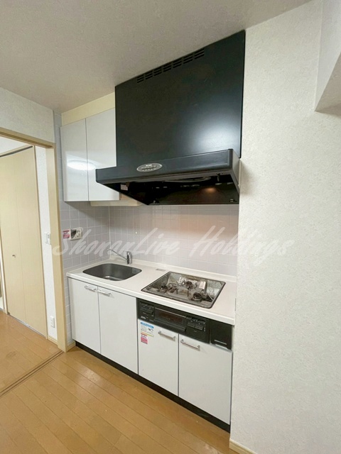 キッチン　ガス3口システムキッチン♪