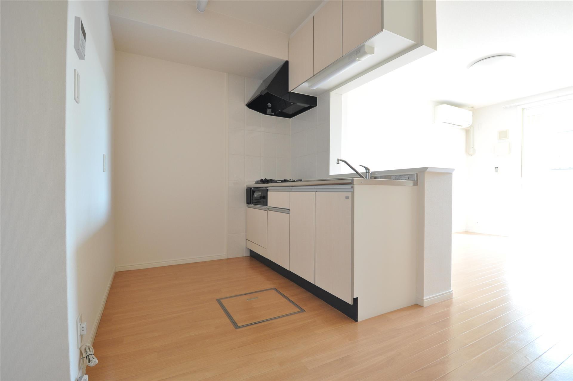 キッチン　2口ガスコンロのシステムキッチン♪