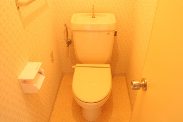 トイレ　落ち着いた色調のトイレです