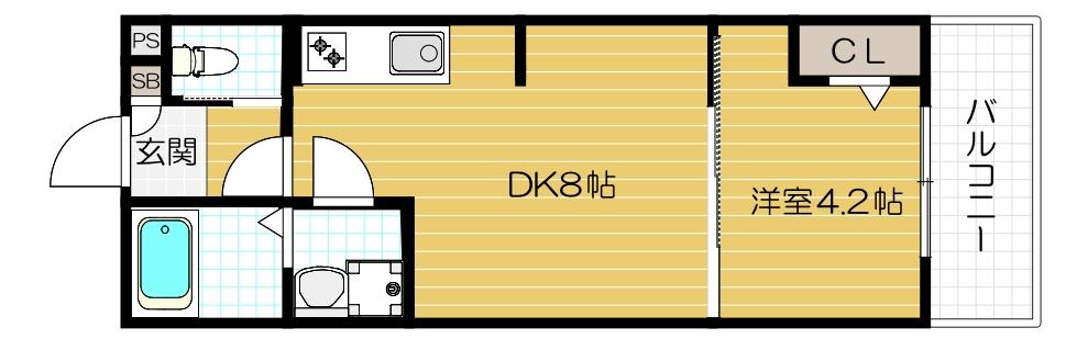 ALEGRIA鶴見区今津の間取り写真