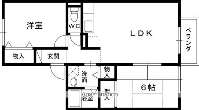 京阪本線 枚方公園駅 徒歩13分 2階建 築29年の間取り写真