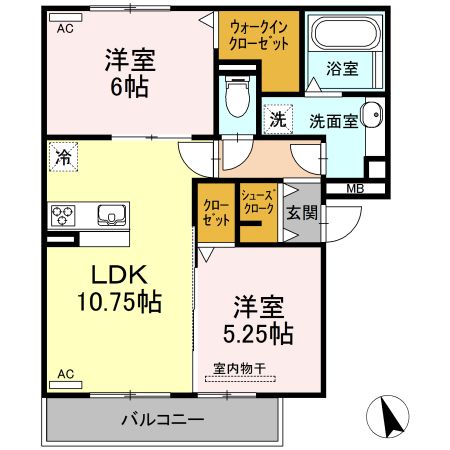 セジュール・サイト A棟の間取り写真
