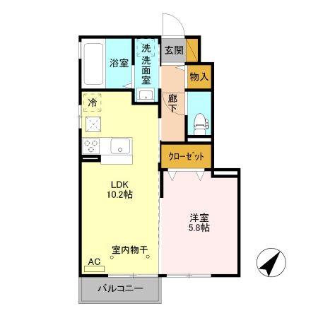セジュール朝日の間取り写真