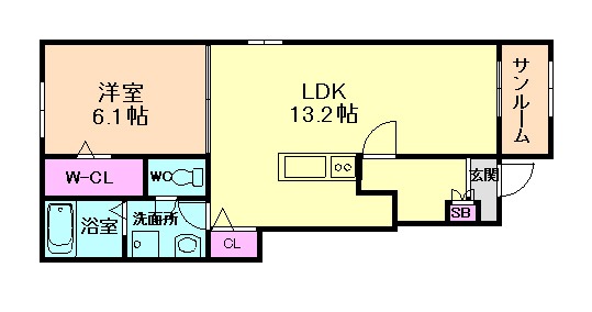 ＪＲ桜島線 安治川口駅 徒歩13分 2階建 築3年の間取り写真