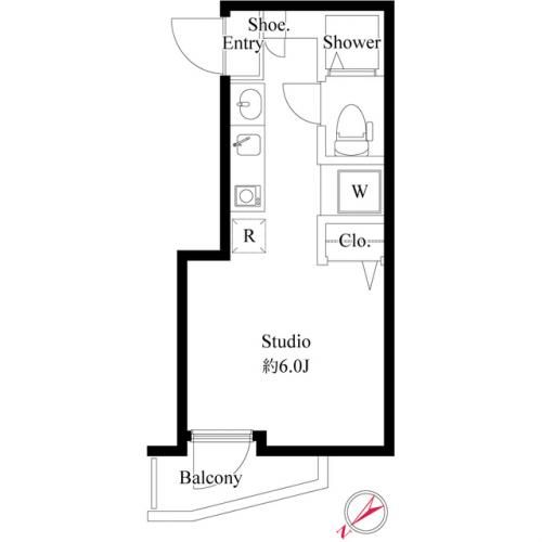セレブラーレ町屋の間取り写真