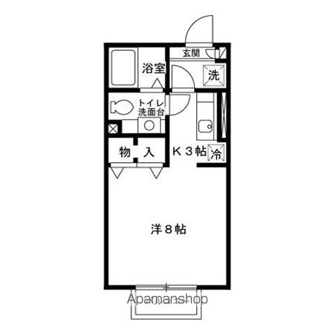 ＪＲ奥羽本線 和田駅 徒歩2分 2階建 築22年の間取り写真