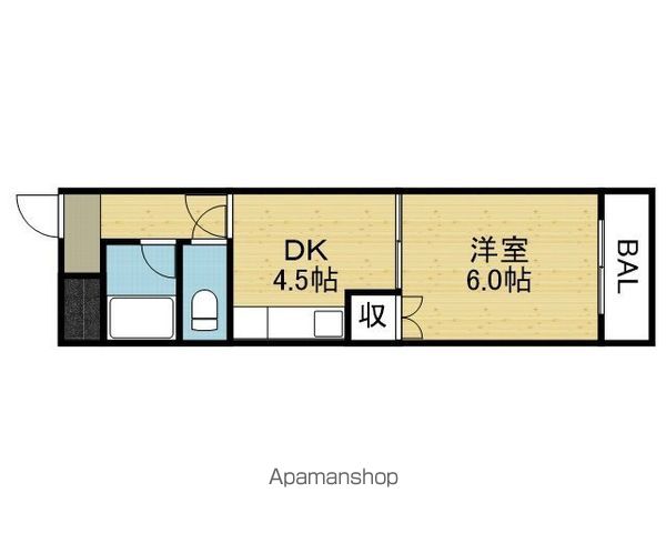 地下鉄谷町線 喜連瓜破駅 徒歩3分 10階建 築36年の間取り写真