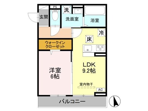 GRAND D-ROOM女鳥羽の間取り写真