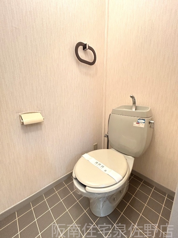 ＪＲ阪和線 日根野駅 徒歩15分 2階建 築34年のトイレ写真