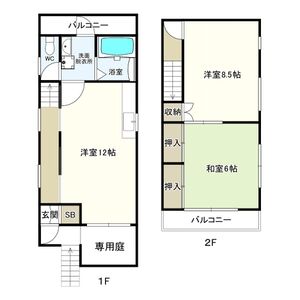 篠原南町5丁目貸家の間取り写真